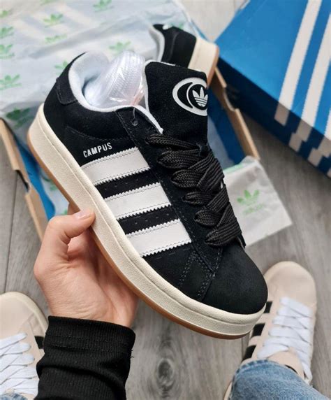 Замшевые Кроссовки Adidas Campus 00s Black-White Черно-Белые Адидас ...