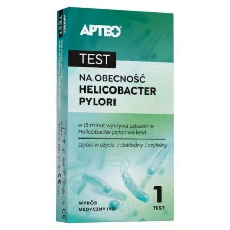 Test Helicobacter Pylori Domowy Test Na Obecno Bakterii H Pylori We