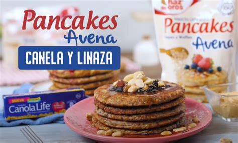 Pancakes Avena Con Canela Y Linaza Haz De Oros Familar