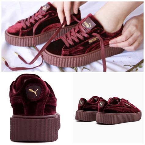 Puma Shoes Nwt Fenty X Puma Royal Purple Velvet Creepers Poshmark