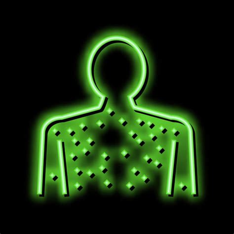 Skin Rash Disease Neon Glow Icon Illustration 20591491 Vector Art At