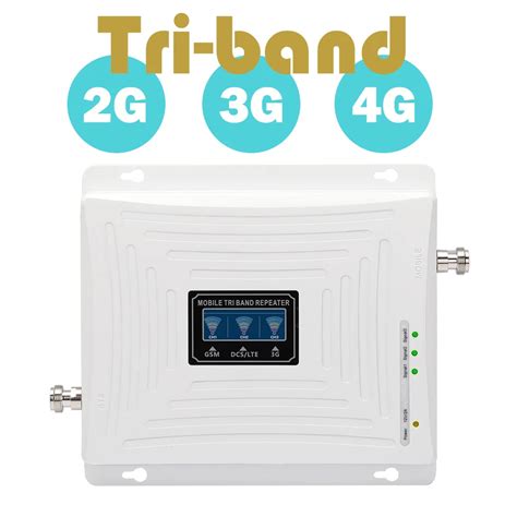 Gsm 900mhz Dcs 1800mhz Wcdma 2100mhz Repeater Tri Band Cellular Signal