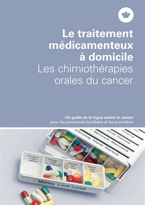 Le Traitement M Dicamenteux Domicile By Krebsliga Schweiz Issuu