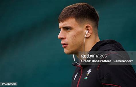 Wales' Dafydd Jenkins during the Guinness Six Nations 2024 match ...