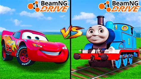 Pixar Lightning Mcqueen Vs Thomas The Train Which Is Best In Beamng