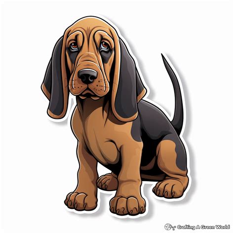 Bloodhound Coloring Pages - Free & Printable!