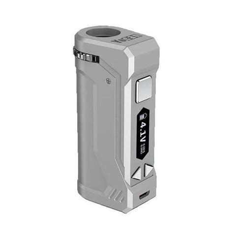 Yocan Uni Pro Universal Portable Box Mod Battery Silver Cannabuddy