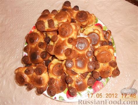 Рецепт: Кексы "Мишки Барни" на RussianFood.com