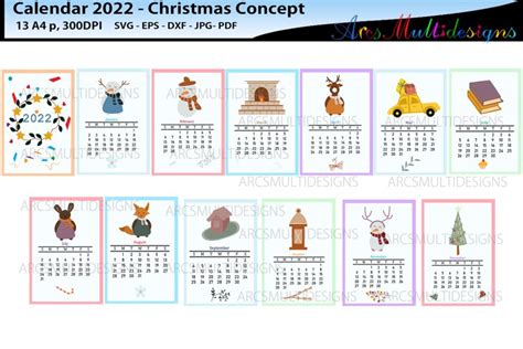 2022 calendar / printable minimalist calendar 2022