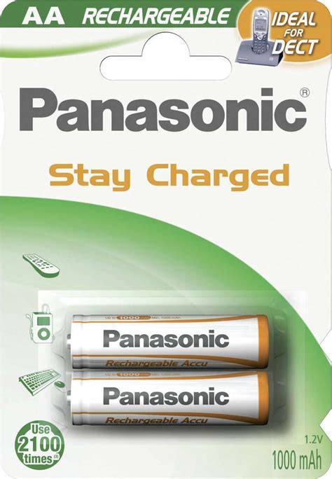 Panasonic Stay Charged Επαναφορτιζόμενες Μπαταρίες Aa Ni Mh 1000mah 1