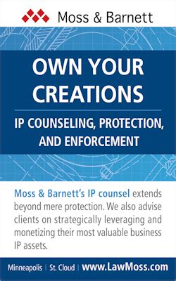 Garrett M Weber Sponsors Midwest Ip Institute Moss Barnett