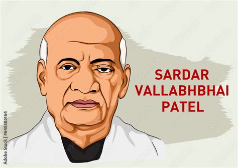 Vector Illustration Poster Of Sardar Vallabhbhai Patel Jayanti