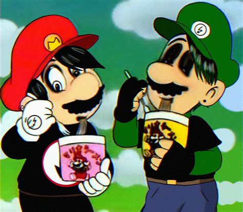 Mario Luigi As Marilyn Manson Fan Montage By Hatsuneiori On Deviantart