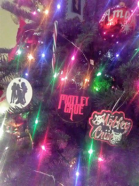 Motley Crue Christmas Tree Ornaments Vince Tommy Nikki Mick