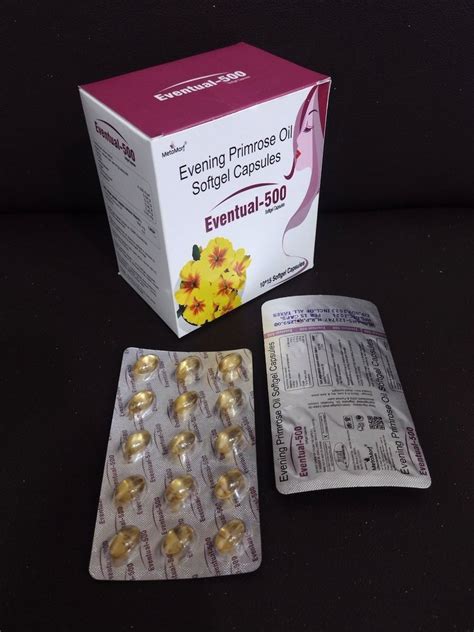 Evening Primrose Oil Mg Softgel Capsules At Box Evening