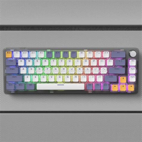 Hot Mix Color Black Crystal Transparent Mini Size Rainbow Rgb Mechanical Keyboard Private Oem St