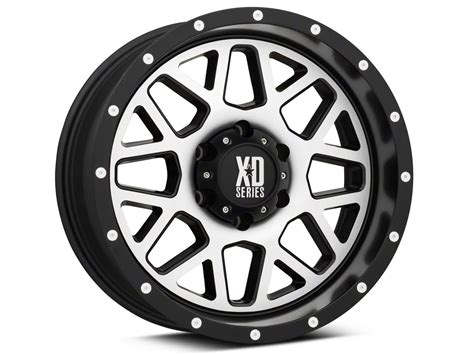 XD Titan XD Grenade Satin Black Machined 6 Lug Wheel 20x10 24mm