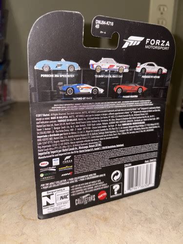 Hot Wheels 2017 Retro Entertainment FORZA MOTORSPORT PAGANI HUAYRA Real