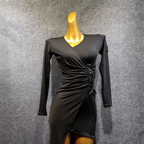 Mulher Vestido De Dan A Latina Manga Longa Listrad Vicedeal