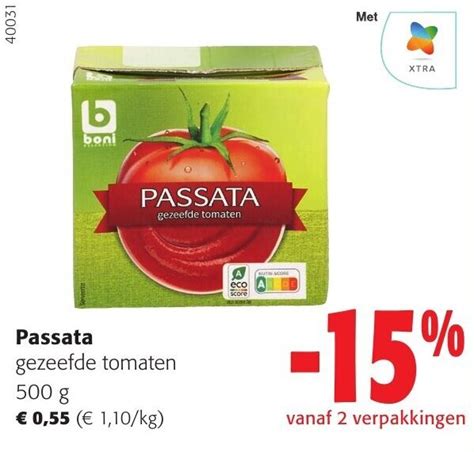 Passata Gezeefde Tomaten G Promotie Bij Colruyt