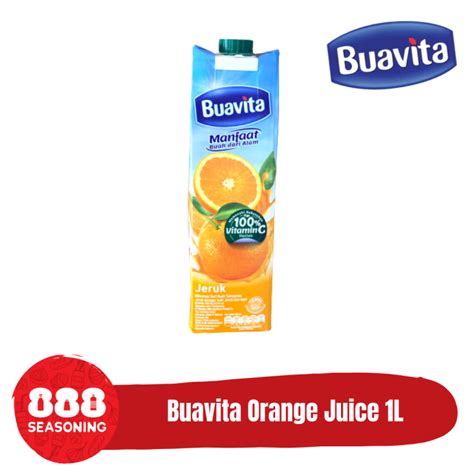 BUAVITA ORANGE JUICE Jus Jeruk Sari Buah Asli 1000ml 1L Lazada