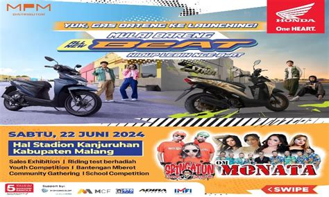 Launching All New Honda Beat Di Malang Dimeriahkan Berbagai Hiburan