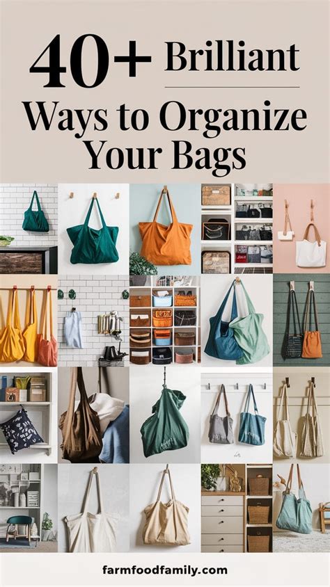 bag storage ideas   protect  bags  farmfoodfamily