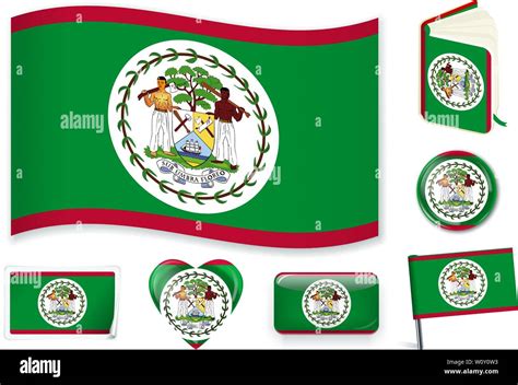 Flag Of Belize Stock Vector Images Alamy