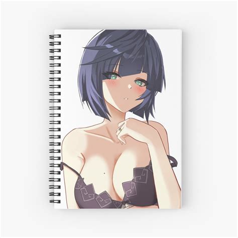 Yelan In Underwear Genshin Impact Anime Girl Waifu Hot Spiral Notebook By Waifusama Redbubble
