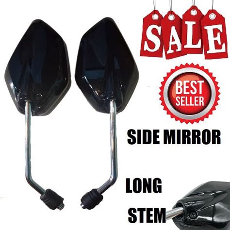 YAMAHA Mio Soul I125 MOTORCYCLE Side Mirror SILVER GLOSSY ALLOY STEM