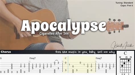 Apocalypse Cigarettes After Sex Fingerstyle Guitar TAB Chords