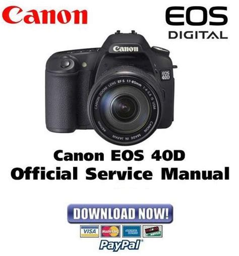 Canon EOS 40D Service Manual & Repair Guide - Download Manuals