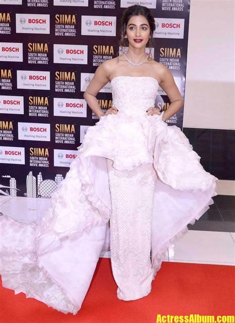 Actress Pooja Hegde Photos At SIIMA Awards 2017 In White Gown.4 ...