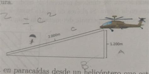 El Trayecto De Un Paracaidista Es En L Nea Recta Y De Forma Inclinada