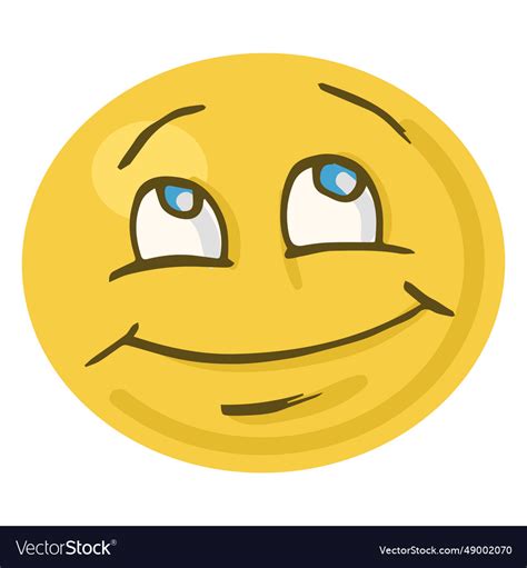 Smiling face emoji Royalty Free Vector Image - VectorStock