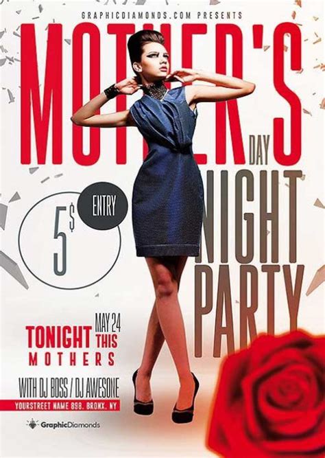 Download The Mothers Day Night Party Flyer Template Ffflyer