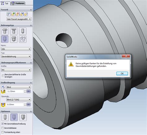 Gewindedarstellung In Baugruppe Problem DS SolidWorks SolidWorks