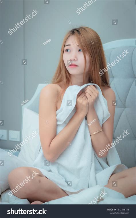 Sexy Asian Woman Lingerie Sitting Relax 스톡 사진 Shutterstock