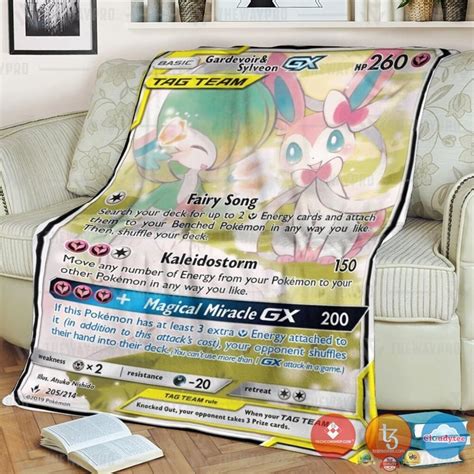 Pokemon Glaceon And Sylveon Blanket Hot Sale