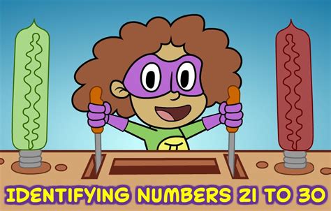 Identifying Numbers 21 To 30 Game Time Machine Mindly Games