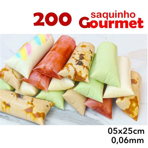 200 Saco Saquinho Para Sacolé Chup chup Geladinho GOURMET Shopee