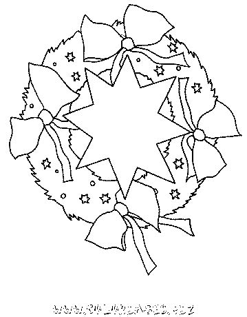 Coloriage Couronnes De Noel Gratuit Noel