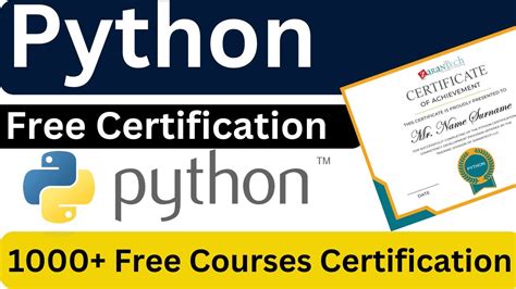 Python Free Certification Python Course For Beginners Python