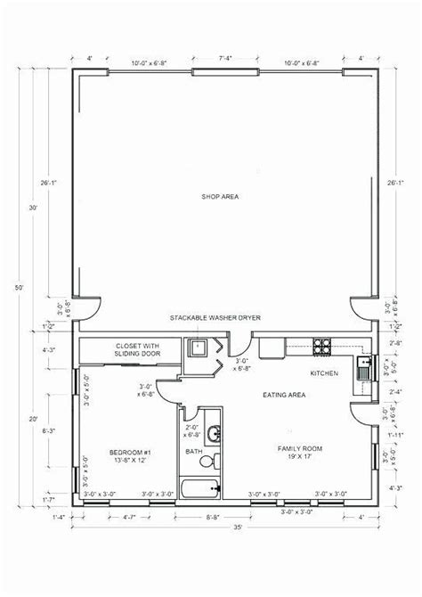 40x60 Shop With Living Quarters Floor Plans Cheap Selling | rbk.bm