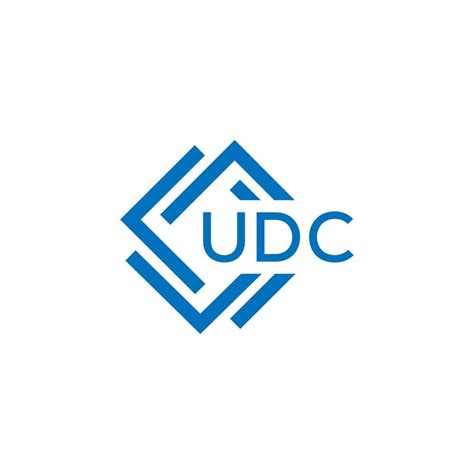 UDC technology letter logo design on white background. UDC creative ...