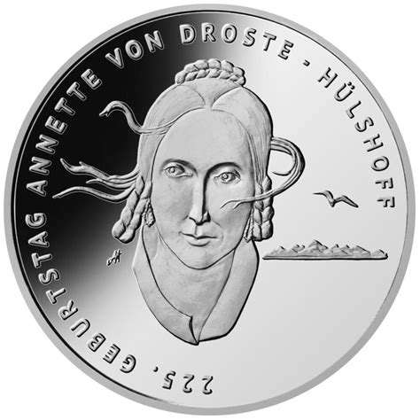 Deutschland Euro Annette Von Droste H Lshoff