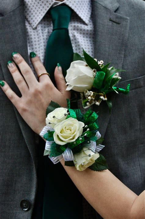 Green Corsage In Prom Flowers Corsage Prom Corsage And