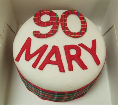 90th Tartan Cake