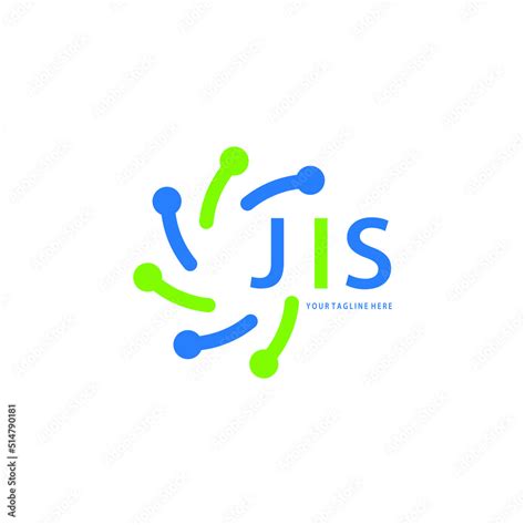 JIS logo design initial creative letter logo.JIS unique letter logo ...