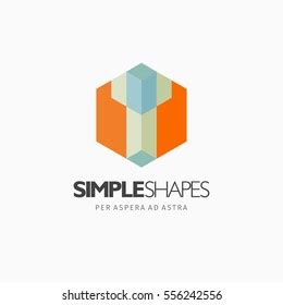 Abstract D Optical Illusion Logo Template Stock Vector Royalty Free